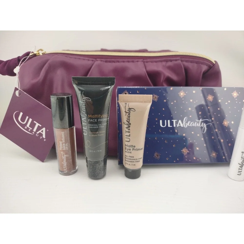 Ulta 10 PC Trvl Set‎ Eyeshadow, Blush, Highlight,Mascara, Lipstick,  Cloth, Bag